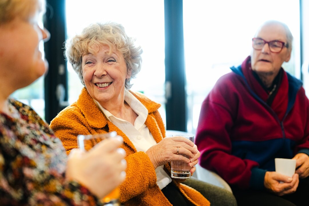 group of happy seniors