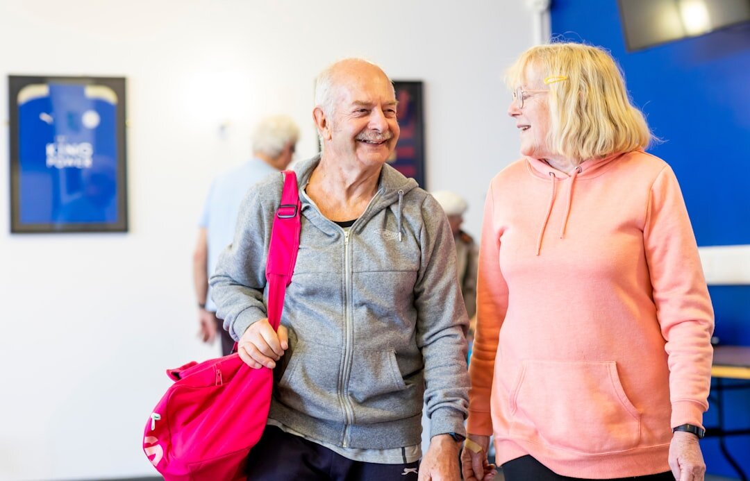 elderly group exercise