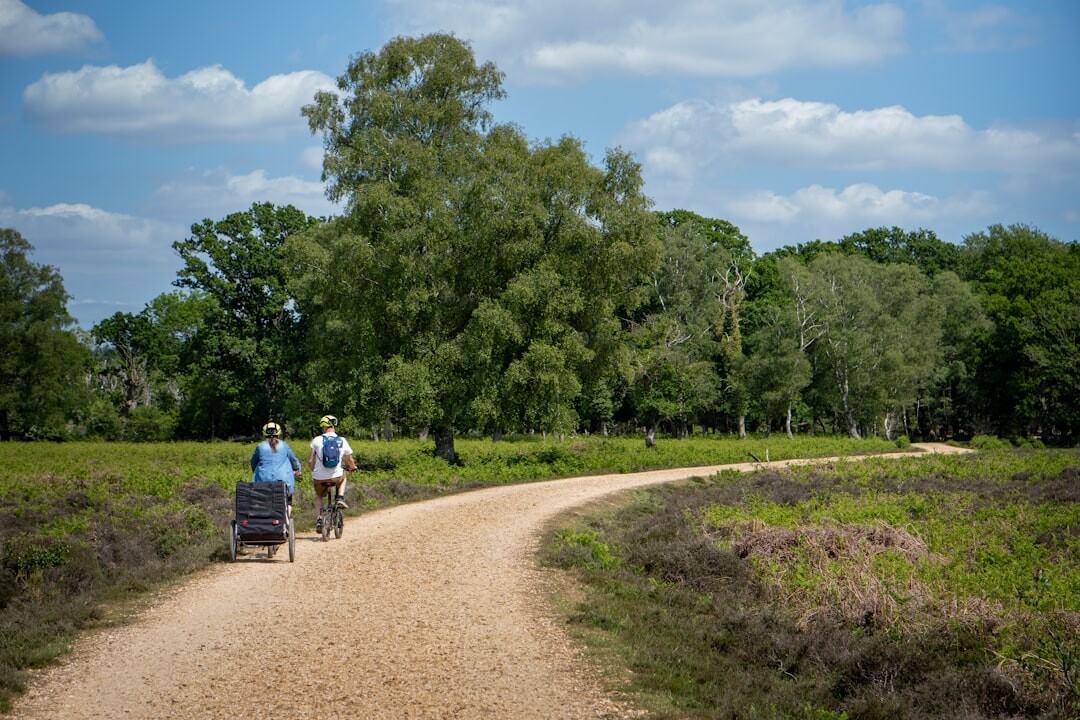 senior citizens on a walk in nature
