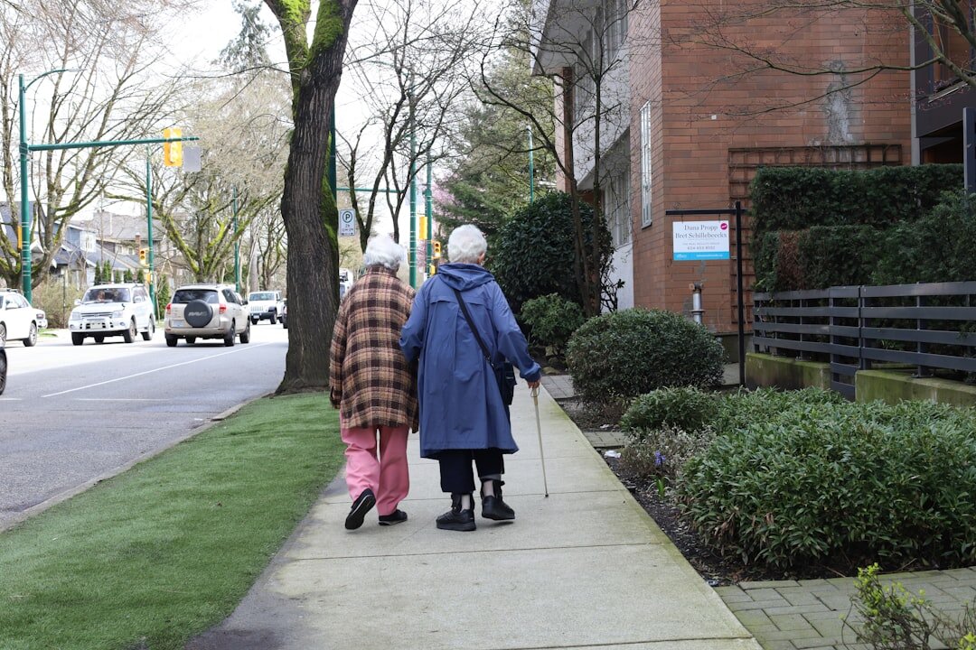 seniors walking together