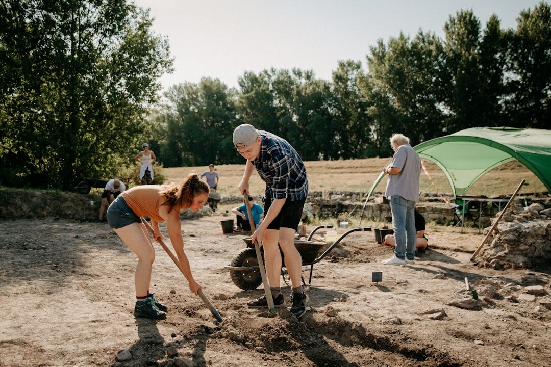 group of seniors doing activity in Slovakia